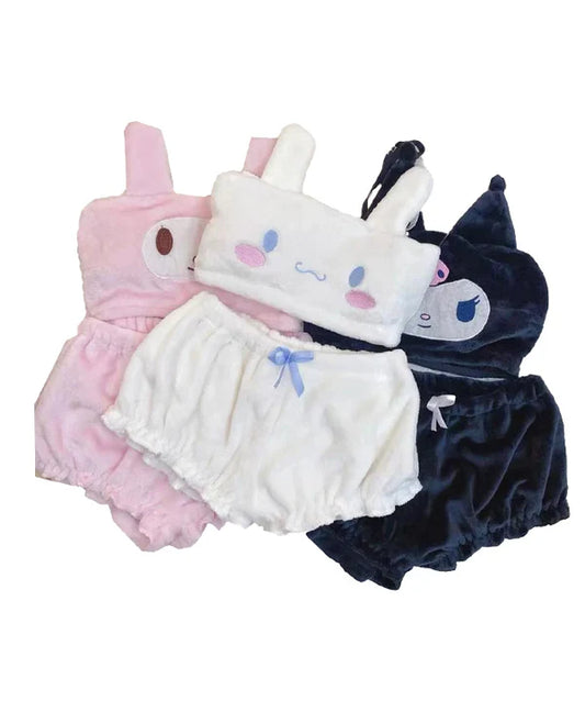 Kawaii Fuzzy Lingerie Set soft pajamas