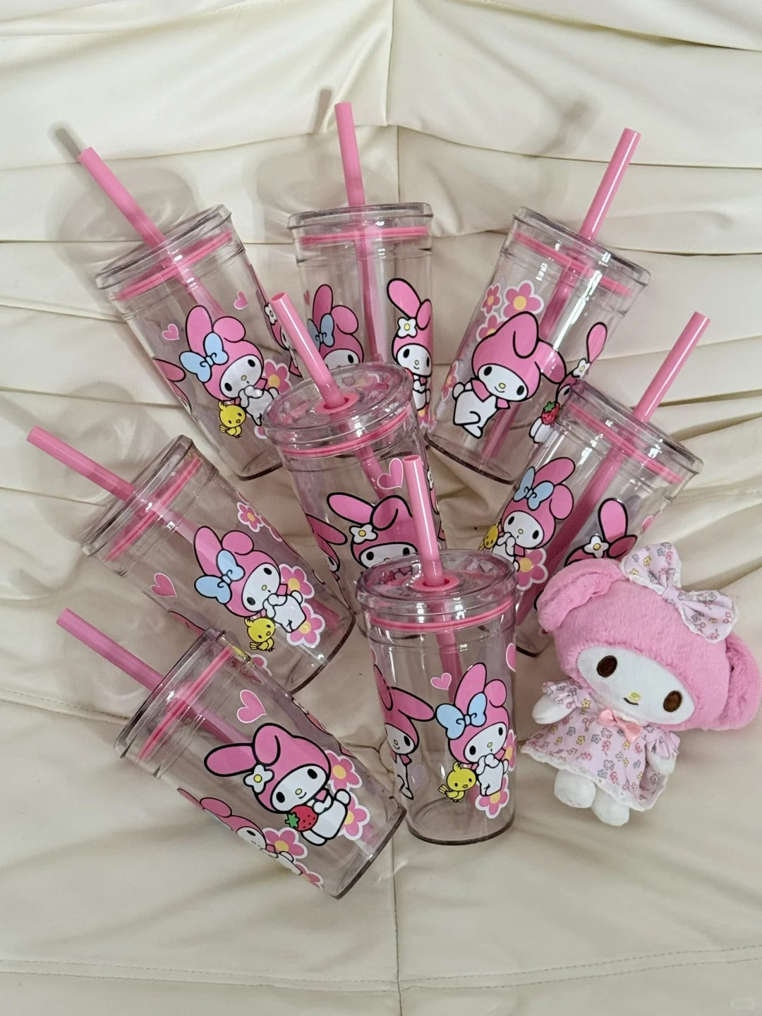 My melody Straw Cup Water Bottle 450ml