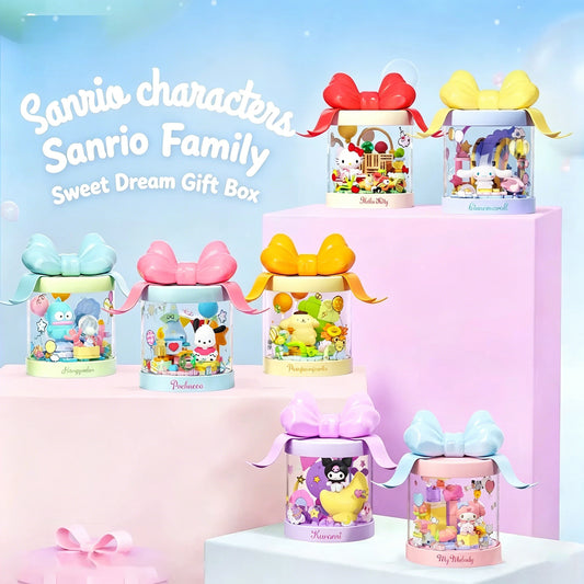 Sanrio Family Sweet Dream Gift Box Series building blocks blind box