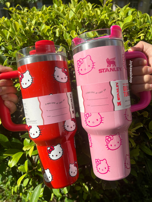 Hello Kitty In-Car Insulated Cup 1200 ml Tumbler with Handle