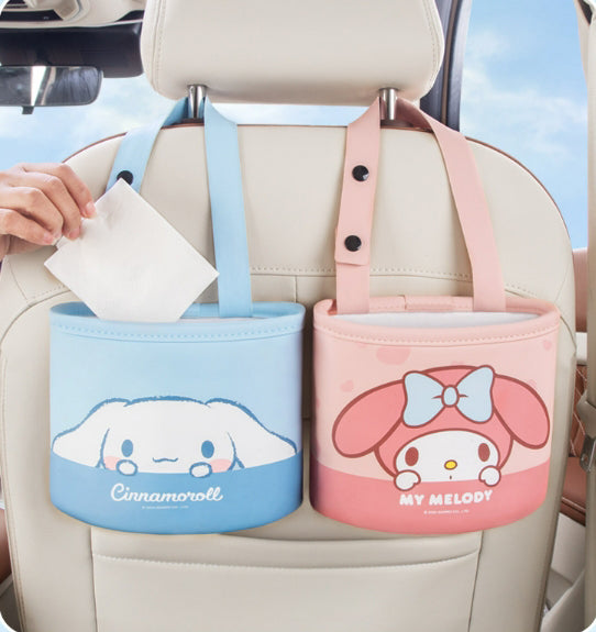 Sanrio Car trash can car storage foldable storage