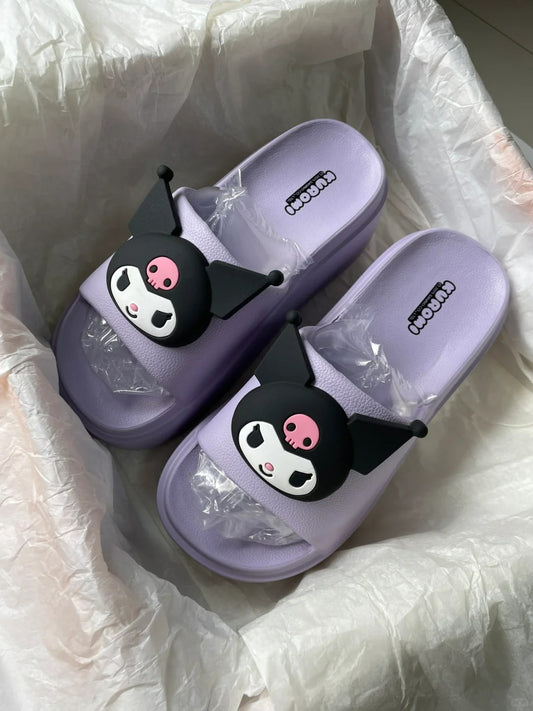 Sanrio Thick soled Sandals Kuromi platform slippers