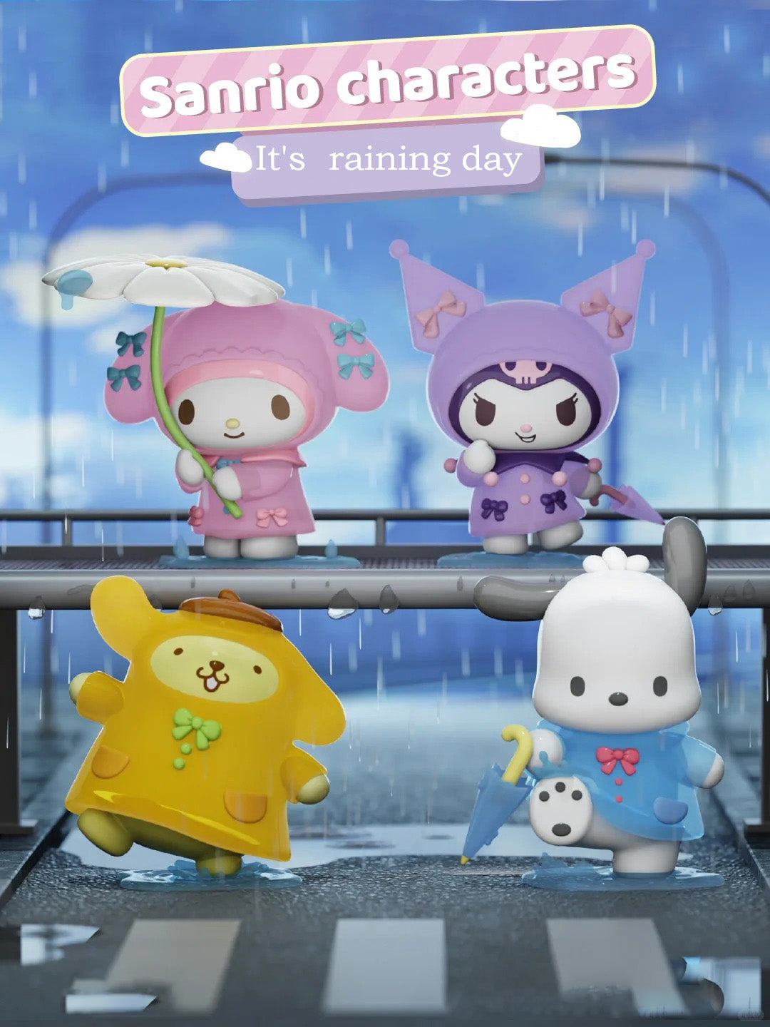 Sanrio It's a raining day figure