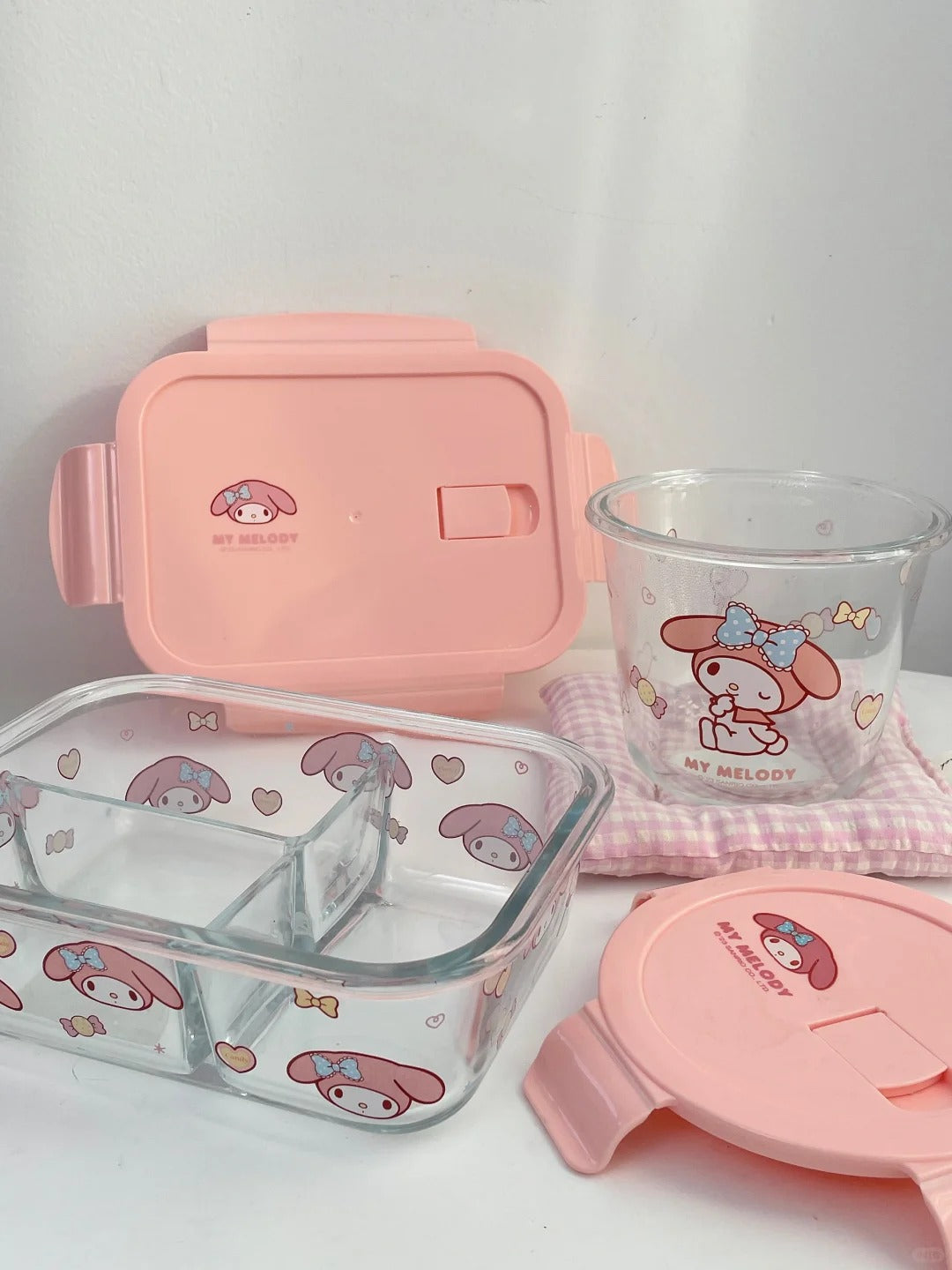 Sanrio Glass Bento Lunch Box