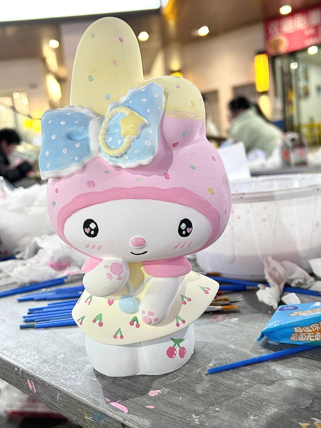 Sanrio DIY Painting Piggy Bank with 12 Colors