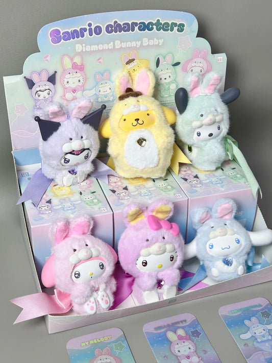 Sanrio Diamond Bunny Baby  Vinyl Plush Doll Series Blind Box