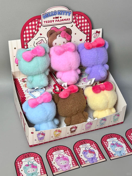 Hello Kitty Teddy Pajama Series Vinyl Plush Doll Blind Box
