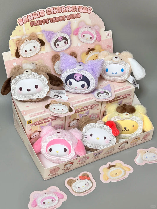 Sanrio Plush Bear Series Plush Pendant Blind Box