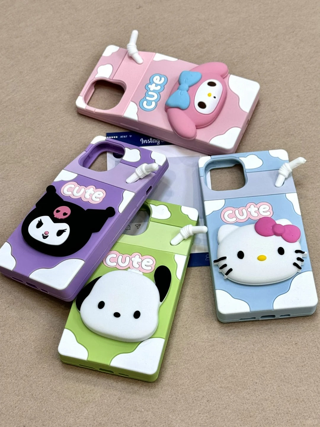 Sanrio milk box phone case