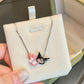 Kuromi and My melody Double interlocking necklace with gift box