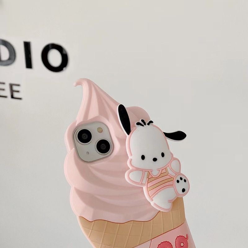 Pochacco Hello Kitty Ice Cream Phone Case
