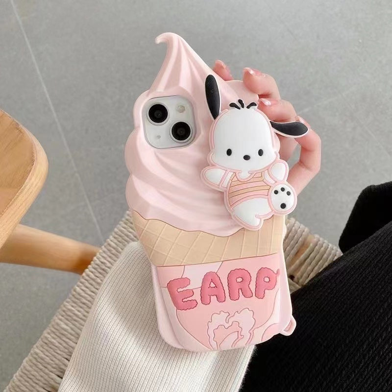 Pochacco Hello Kitty Ice Cream Phone Case