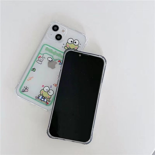 Badbadtz-Maru / keroppi phone case with card holder