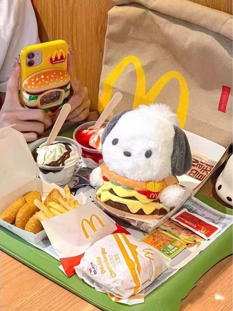 Pochacco Big Mac plush 7in