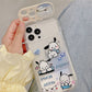 Pochacco phone case with Mirror& Dangle Charm