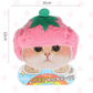 Strawberry Fluffy Head Wear For Pets