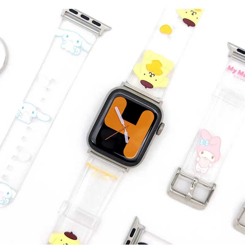 Sanrio Characters Heart Watch Strap Wristbands for Apple Watch