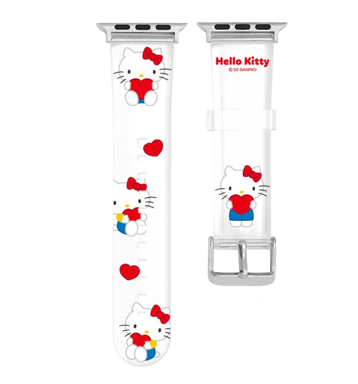 Sanrio Characters Heart Watch Strap Wristbands for Apple Watch