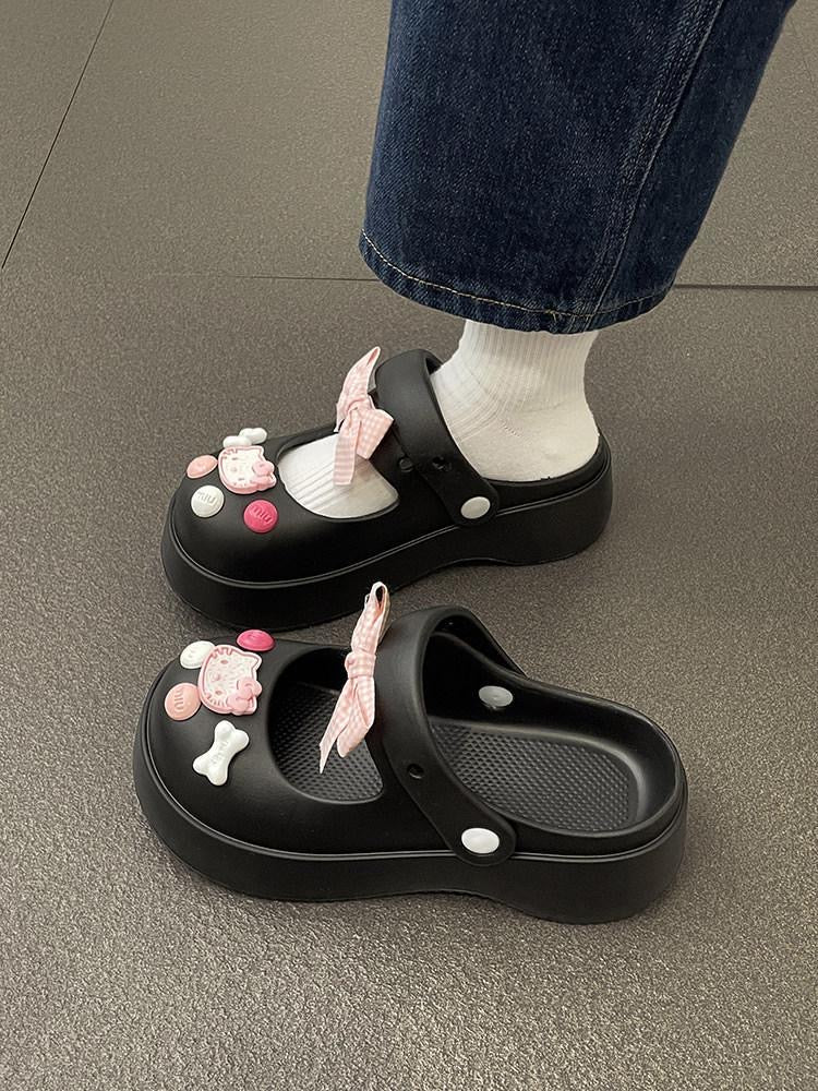 Hello Kitty Bowtie Slip on Shoes