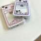 Kuromi / My melody Phone case with card holder