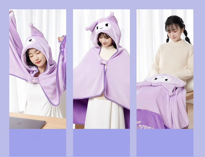 Kuromi Hoodie Blanket – Joykawaii