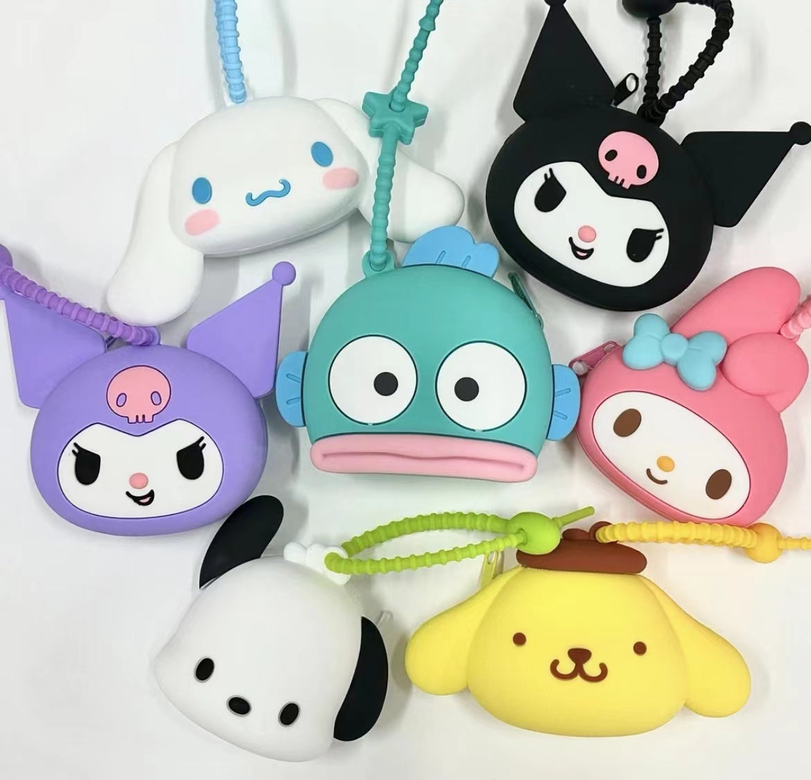 Amazon.com: Coin Purse Keychain, Silicone Wallet Keyring Kawaii Headset Bag  Round Change Pouch Bag Lovely Bag Pendant Kid Gift(P1,Pink) : Clothing,  Shoes & Jewelry