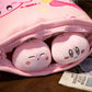 Kirby Plush bag with 6 small doll inside