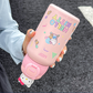 Sanrio Water Bottle insulated stainless steel vacuum bottle with PU Leather Sleeve 500ml