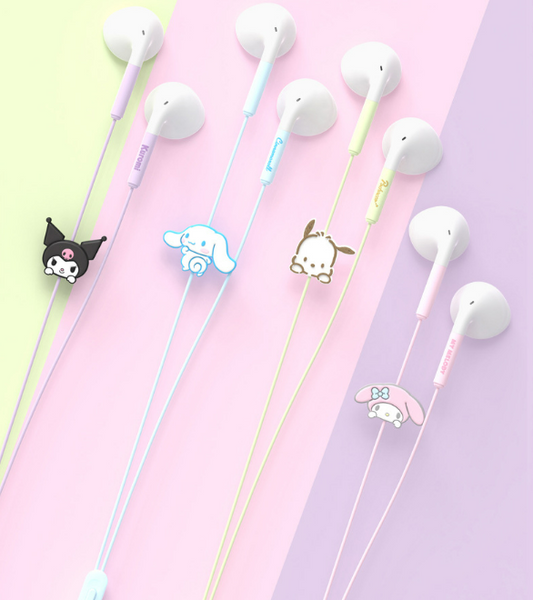 Sanrio Characters wired headphones In-Ear Headphones 3.5 mm Plug