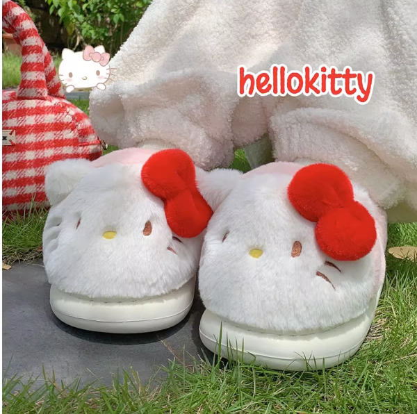 Hello Kitty  Warm home plush shoes