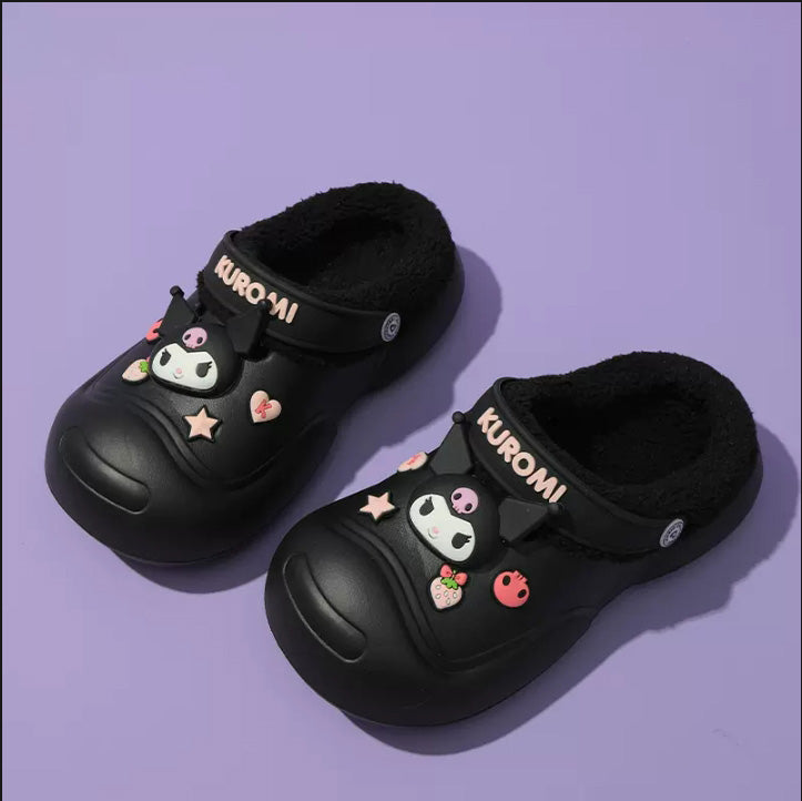 Sanrio Fuzzy Clogs Platform Shoes