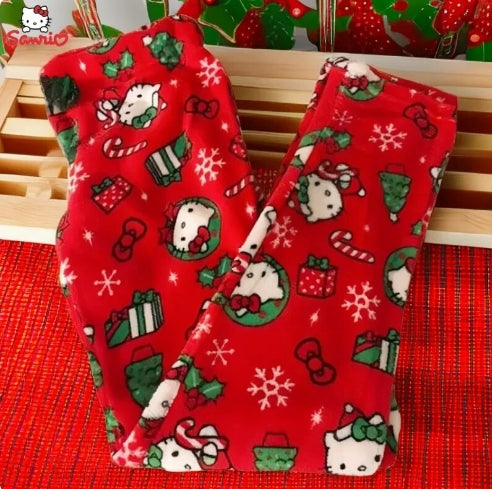 Christmas kitty pajamas hot sale