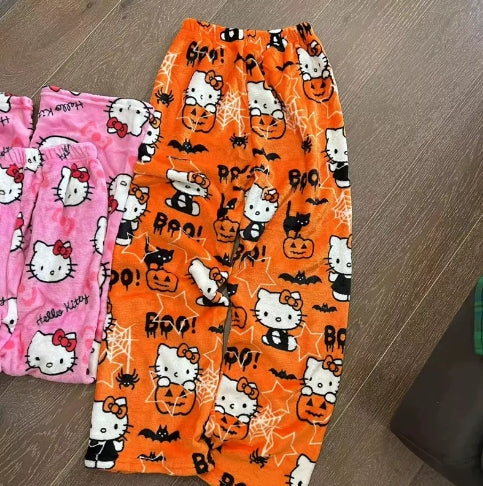 Halloween fuzzy pajama discount pants