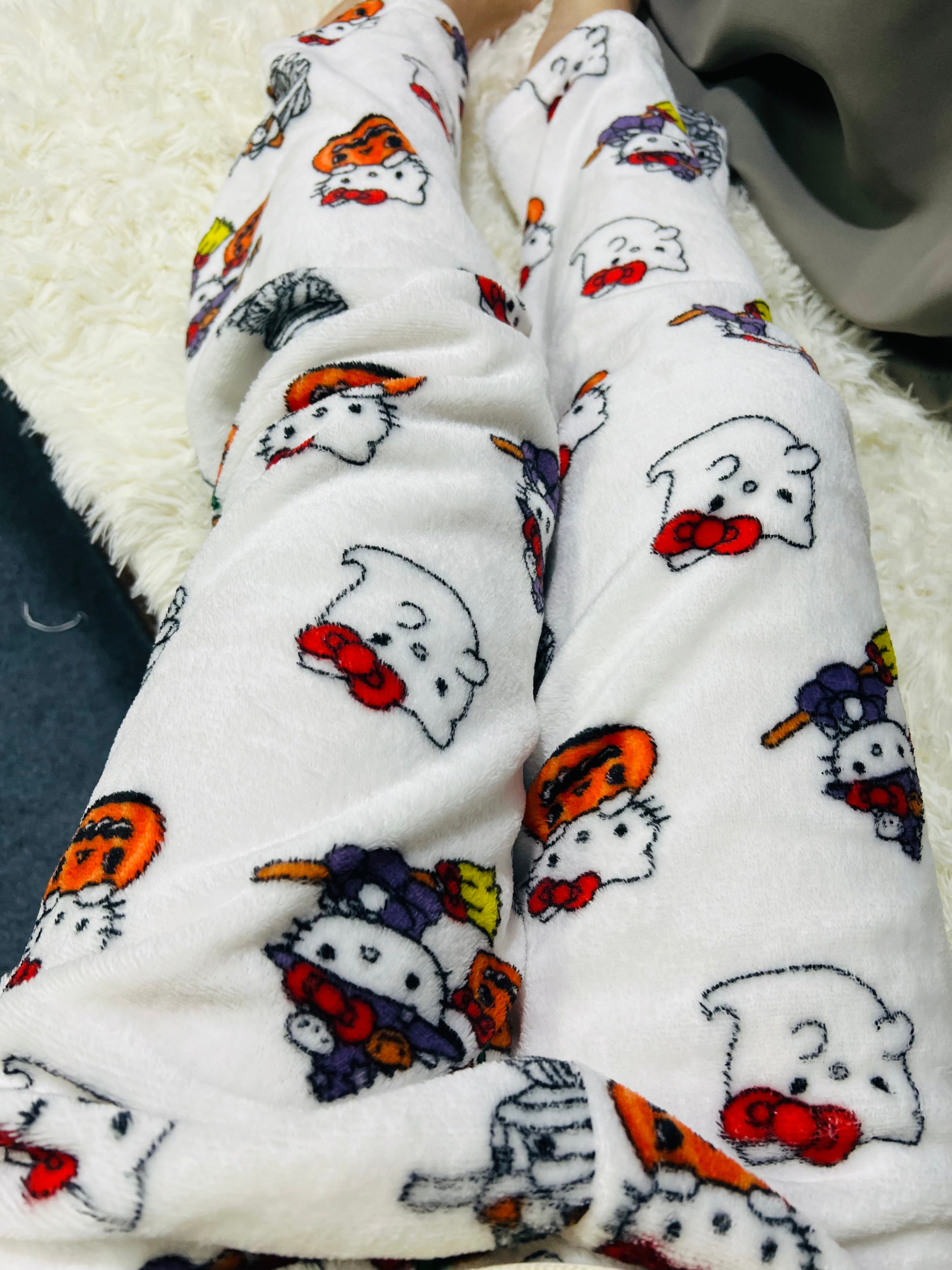 Hellokitty Halloween Fuzzy Pants Joykawaii