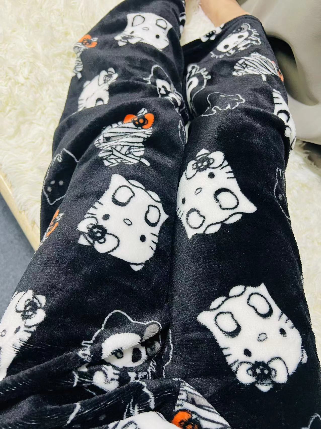 Halloween fuzzy outlet pajama pants