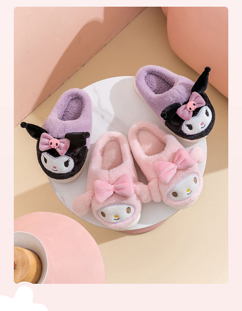 Sanrio Parent-Child  Warm home plush shoes