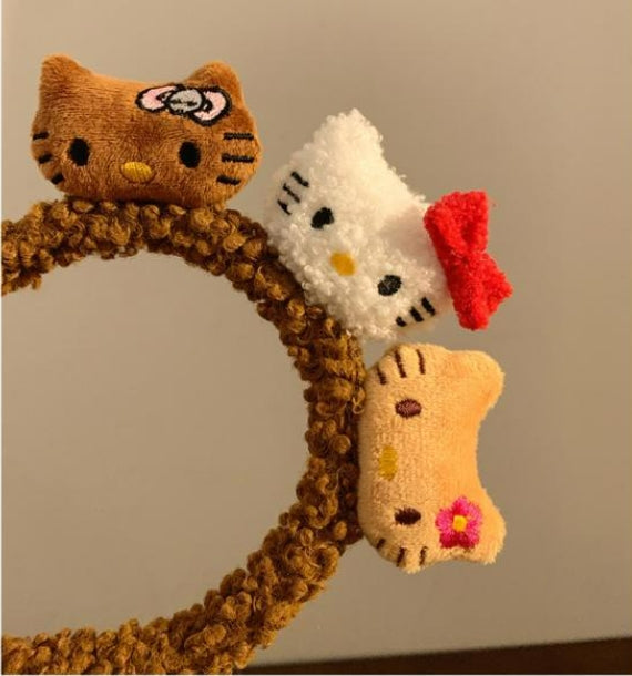 Hellokitty Hawaiian Cute Plush Hair Hoop