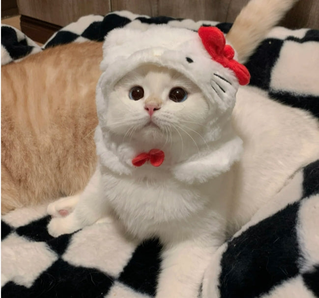 Sanrio Fluffy Headwear For Pets,cute cat hat – Joykawaii