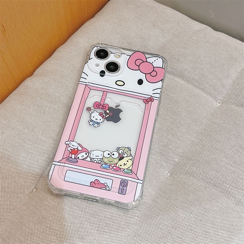 Hello Kitty Phone case with card holder – Joykawaii Hello Kitty Phone case with card holder – Joykawaii