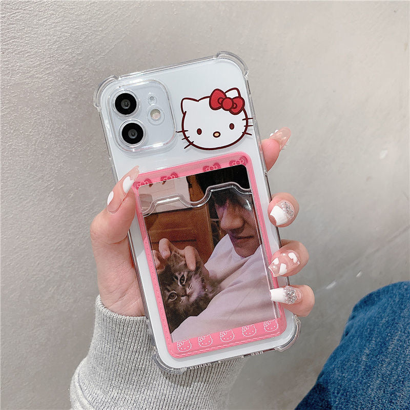 Hello Kitty Phone case with card holder – Joykawaii Hello Kitty Phone case with card holder – Joykawaii