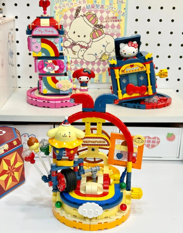 Sanrio series magic circus building blocks Kuromi toys Christmas gifts