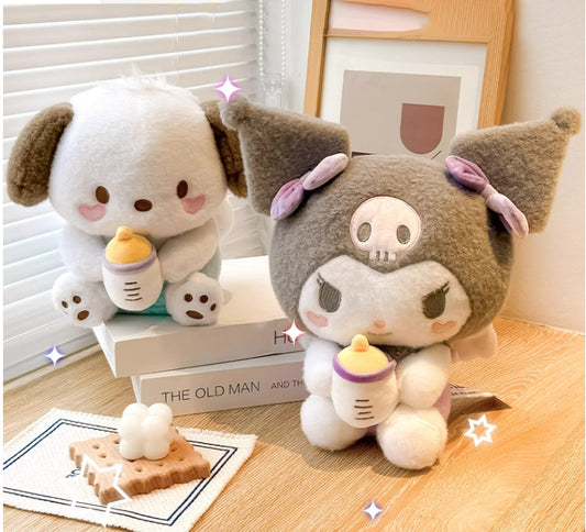 Pochacco / Kuromi Angel Milk Baby Series Plush Doll