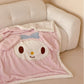 Sanrio Plush Plush Blanket Double-layer Thickened Winter Office Nap Blanket Sofa Noon Nap Coral Velvet Blanket