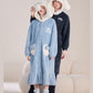 Cinnamoroll Couple Plush Pajamas set Winter Warm Robe Women's Long Pajamas