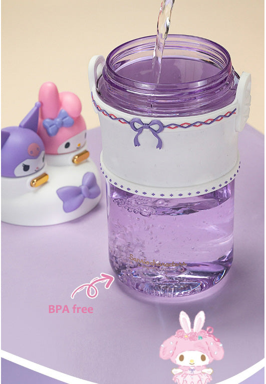 Kuromi and my melody Water Bottle (700ml)