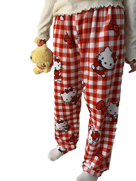 Hello Kitty fuzzy pajama pants