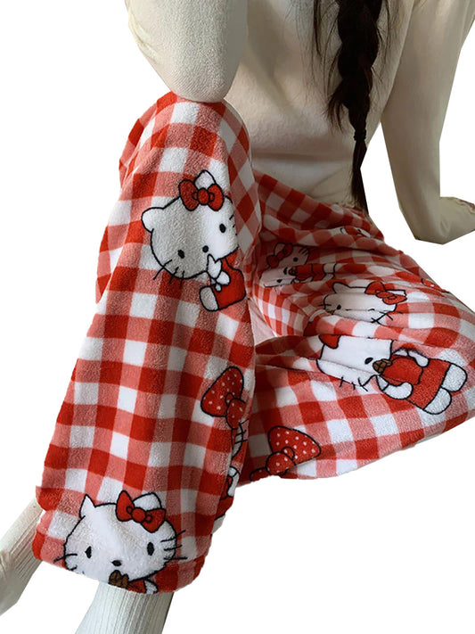 Hello Kitty fuzzy pajama pants