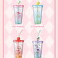 Sanrio Flower Party Series Straw Cup 420ml