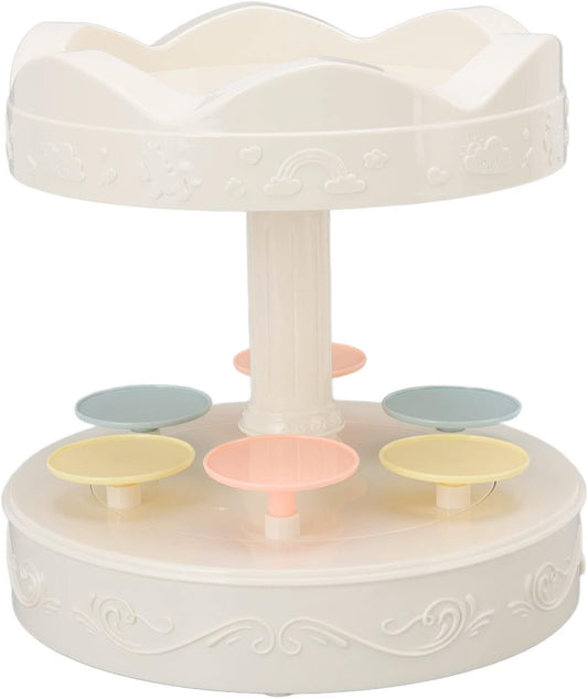 Automatic Rotating Double Tier Dessert Carousel, figure rotation display