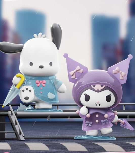 Kuromi and Pochacco raining day big figure 7inch